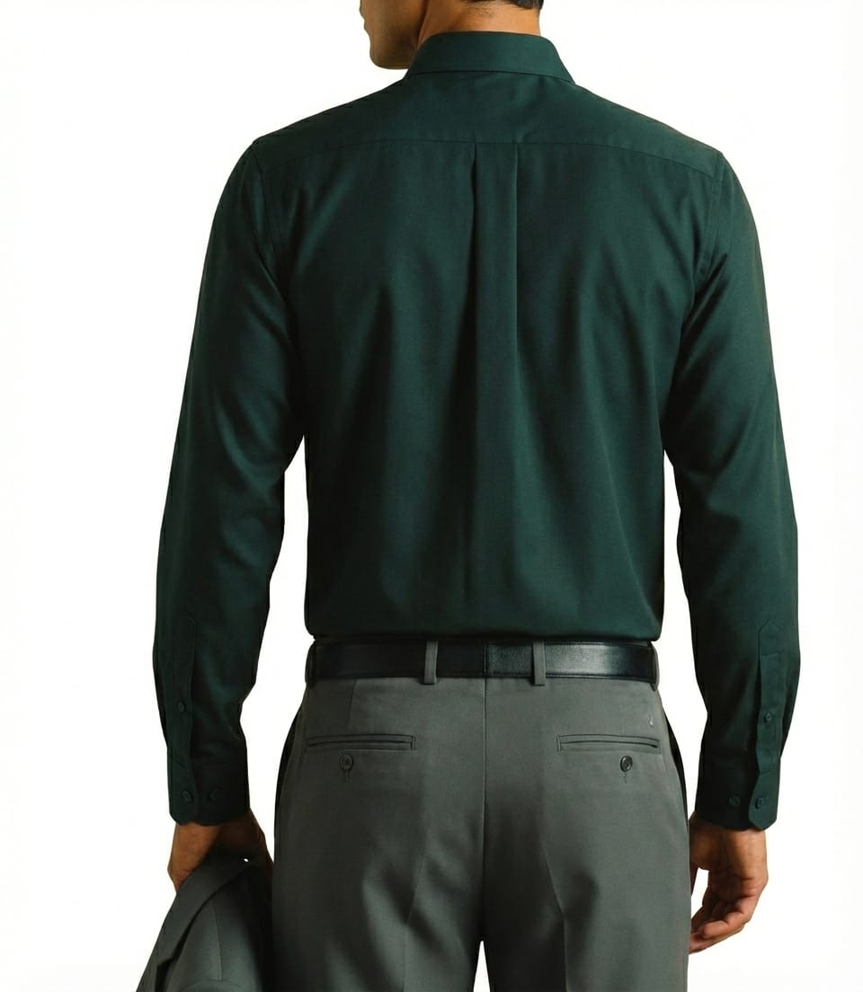 Dark green shirt for men
