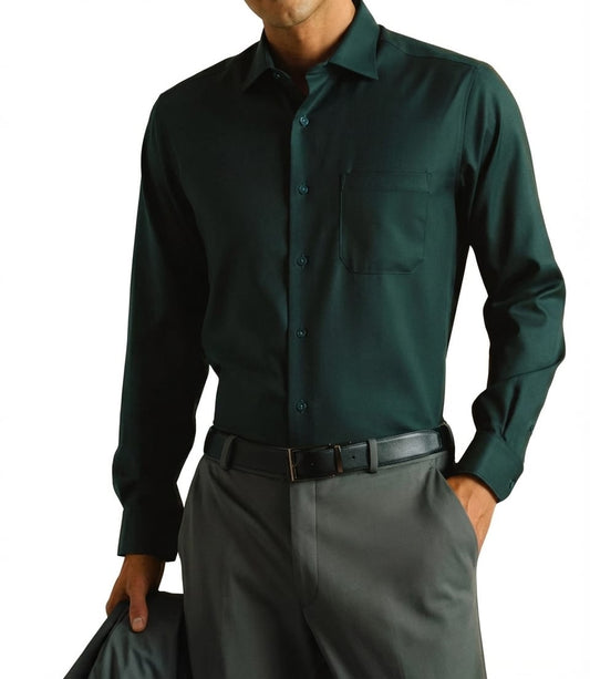 Dark green shirt for men