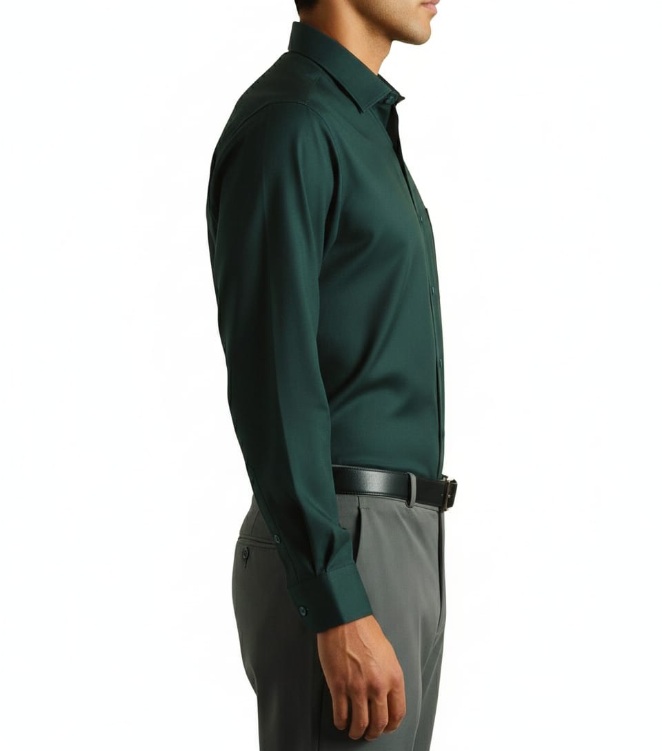 Dark green shirt for men